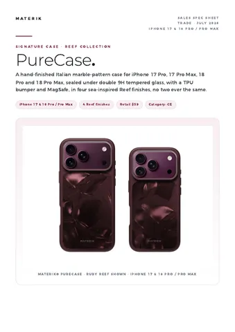Materik_PureCase_Sales_Spec_Sheet_2026-07-30.pdf
